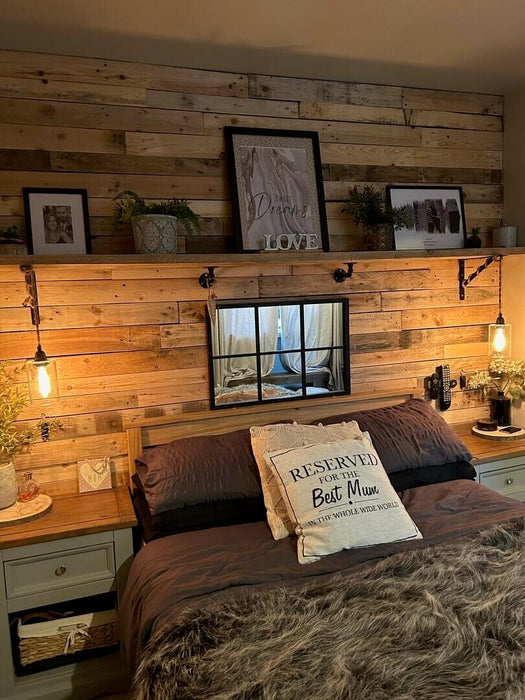 Natural Mixed Tone Pallet Board Cladding - 1 Square Meter Pack