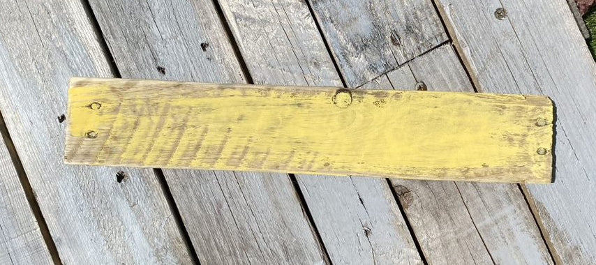English Yellow Interior Painted Pallet Boards - 1m2 Pack