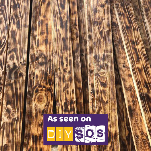 Scorched Yakisugi Pallet Board Cladding - 1 Square Meter Pack