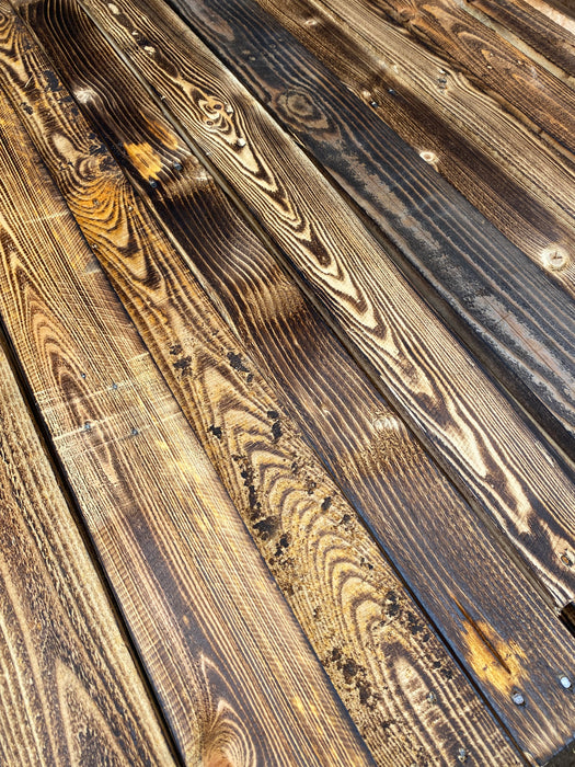 Scorched Pallet Board Cladding - 20 Square Meter Offer