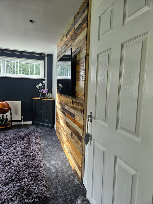 Oiled Pallet Board Interior Cladding - 1 Square Meter Pack