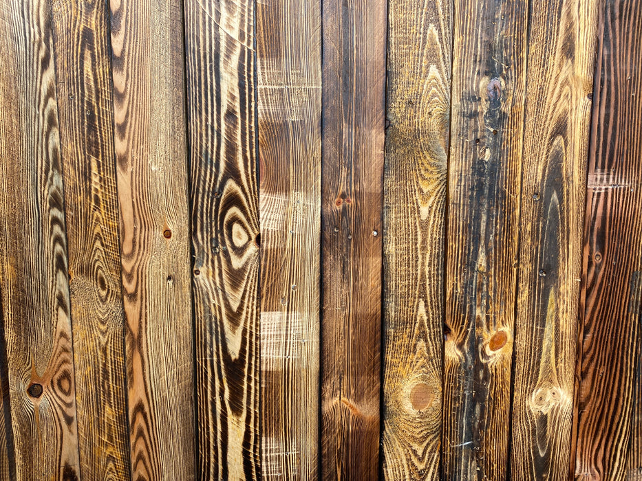 Scorched Pallet Board Cladding - 20 Square Meter Offer