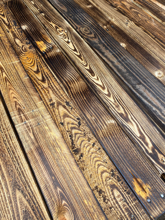 Scorched Pallet Board Cladding - 10 Square Meter Offer