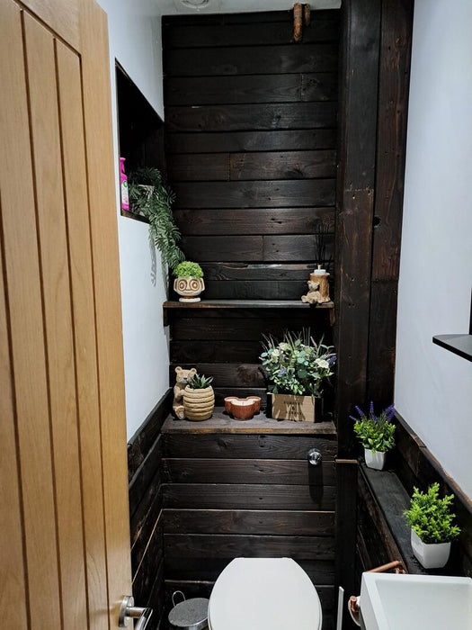 Charred Pallet Board Cladding - 25 Square Meter Pack