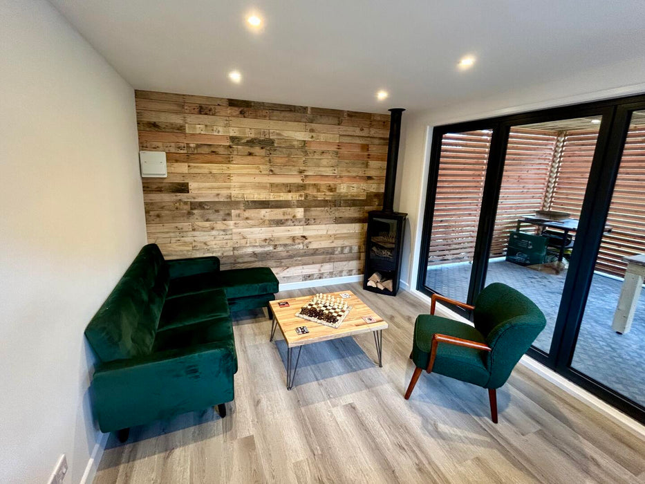 Natural Mixed Tone Pallet Board Cladding - SANDED - 40m2 Bundle Offer