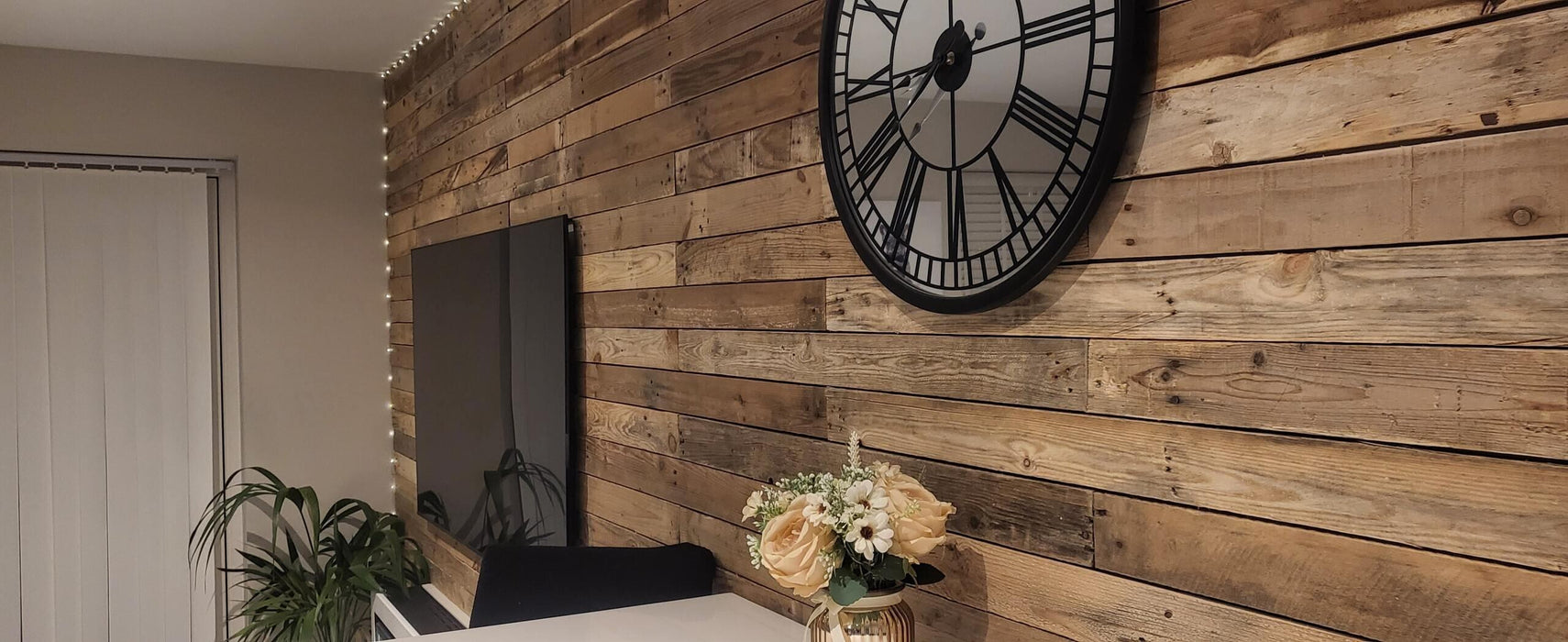 Natural Mixed Tone Pallet Board Cladding - Individual Boards