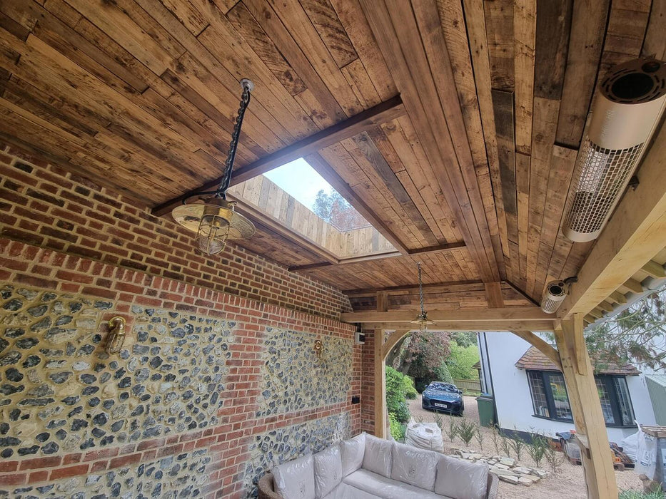 Natural Mixed Tone Pallet Board Cladding - SANDED - 10m2 BUNDLE OFFER
