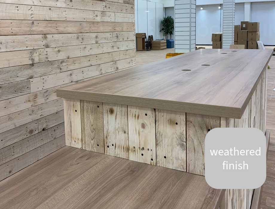 14cm Wide Uniform Cladding - Weathered Boards - 1m2 Pack