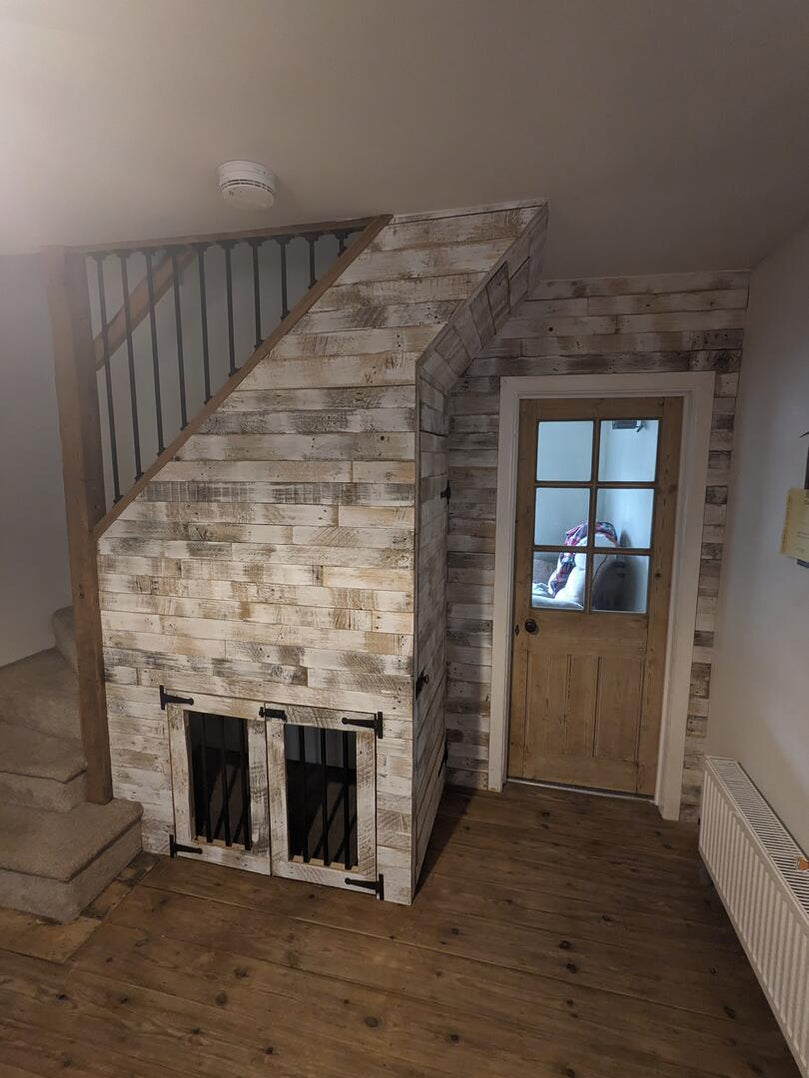 Whitewash Pallet Board Cladding - Individual Boards — PalletBoards.co.uk