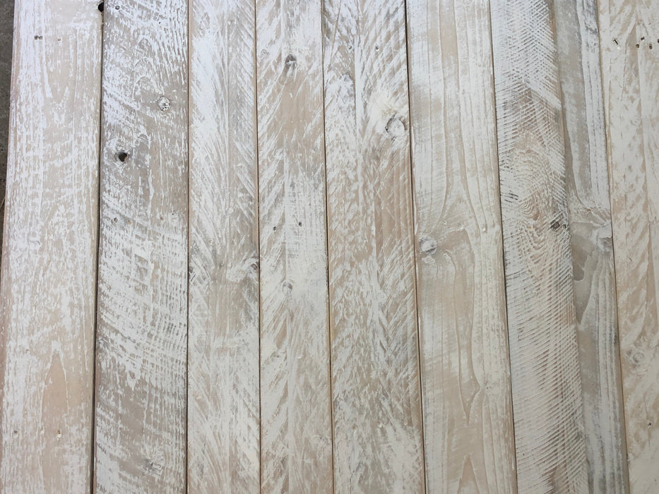 Distressed Plain White Pallet Boards - 15 Square Meter Pack