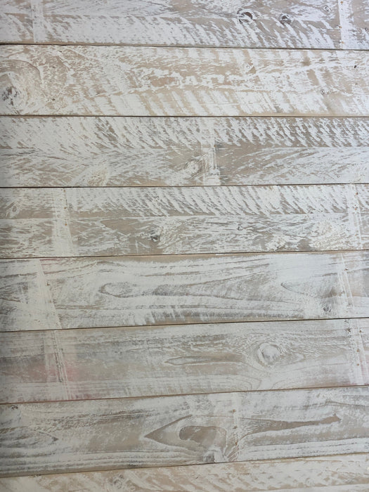 Distressed Plain White Pallet Boards - 15 Square Meter Pack