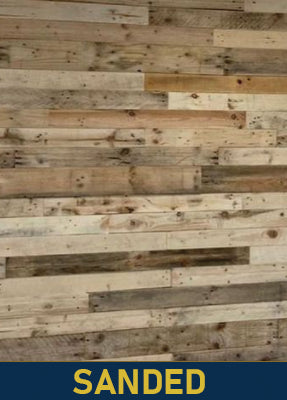 Natural Mixed Tone Pallet Board Cladding - SANDED - 70m2 Bundle Offer ...