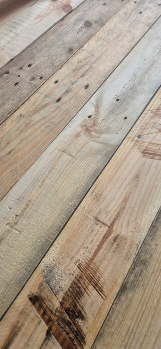 14cm Wide Uniform Cladding - Natural Mixed Boards - 1m2 Pack
