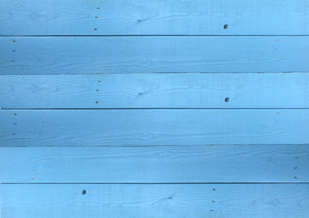 Exterior Pallet Board Cladding - Beach Hut Blue - Per Square Meter
