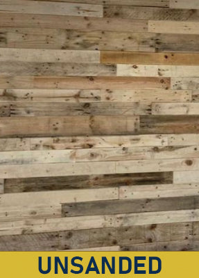 Natural Mixed Tone Pallet Board Cladding - UNSANDED - Individual Boards