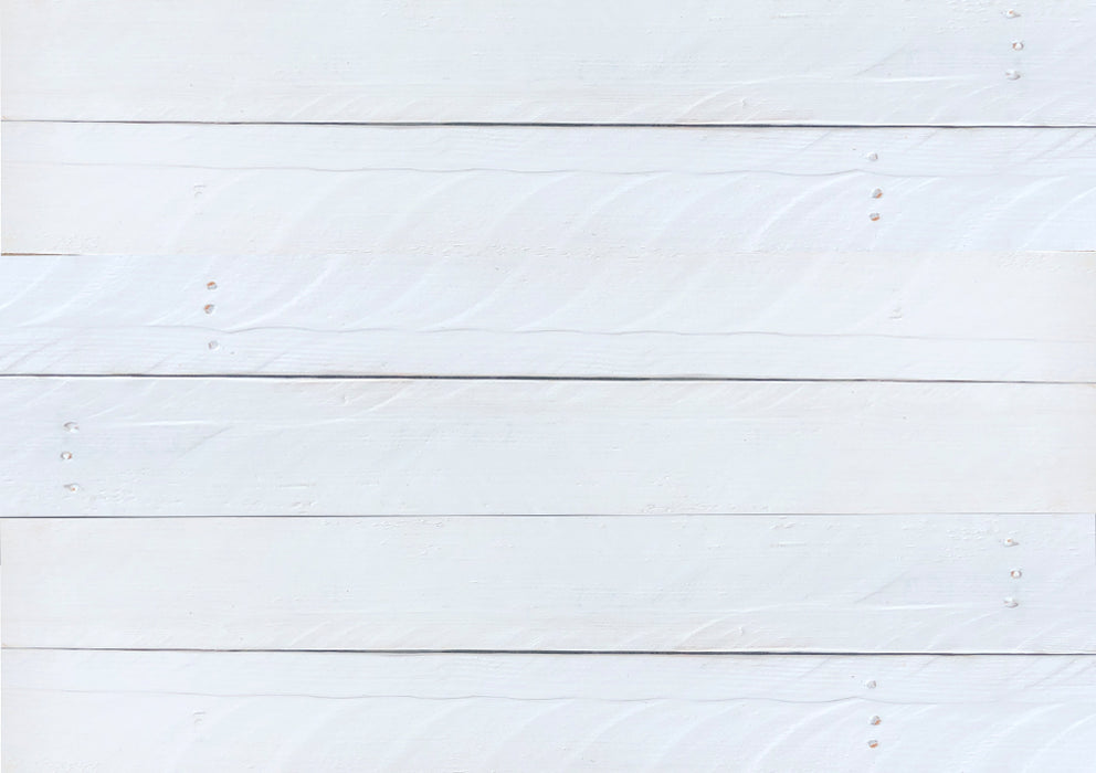 Exterior Pallet Board Cladding - Pure White - Per Square Meter